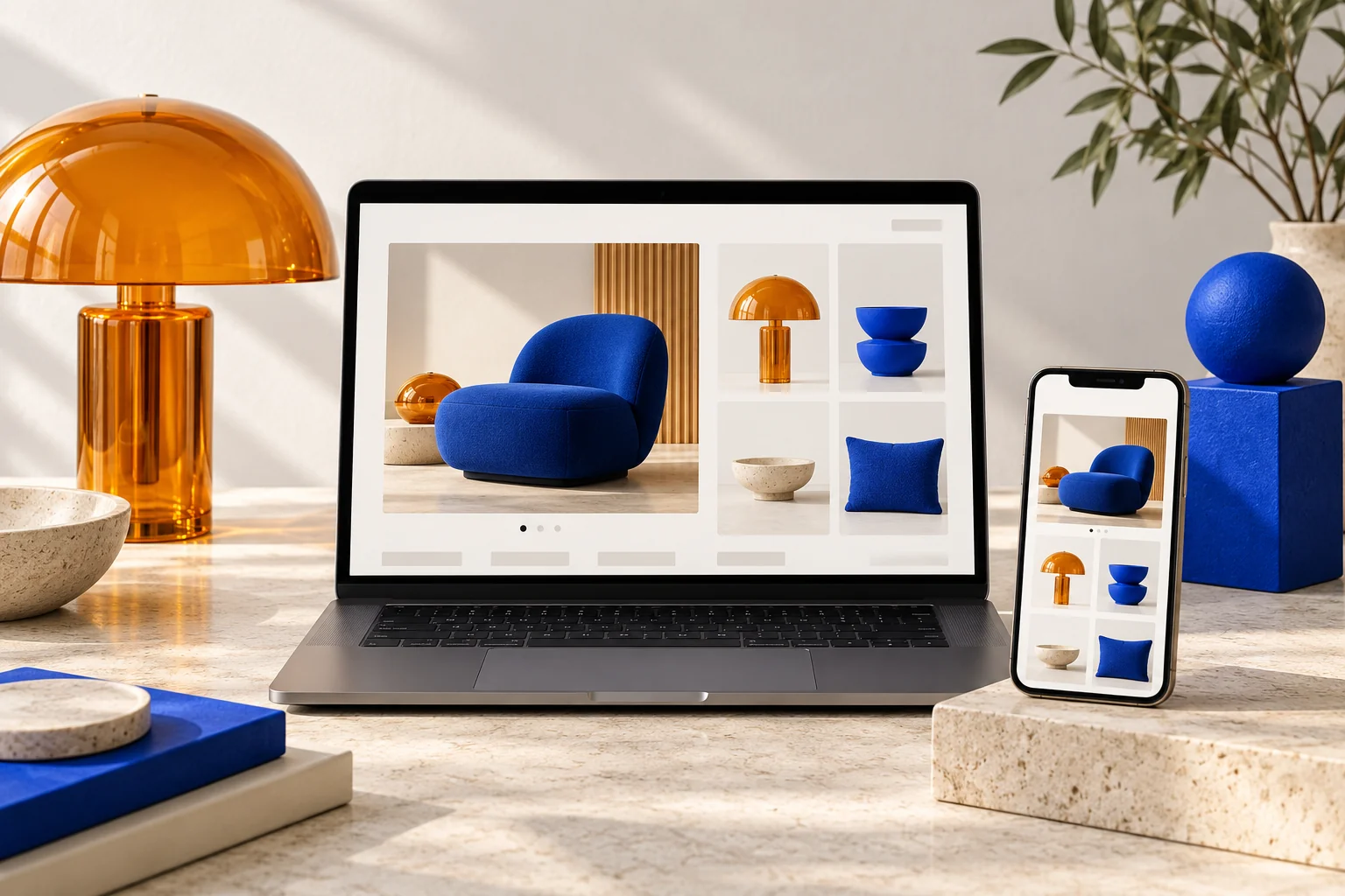 Illustrative storefront service workspace